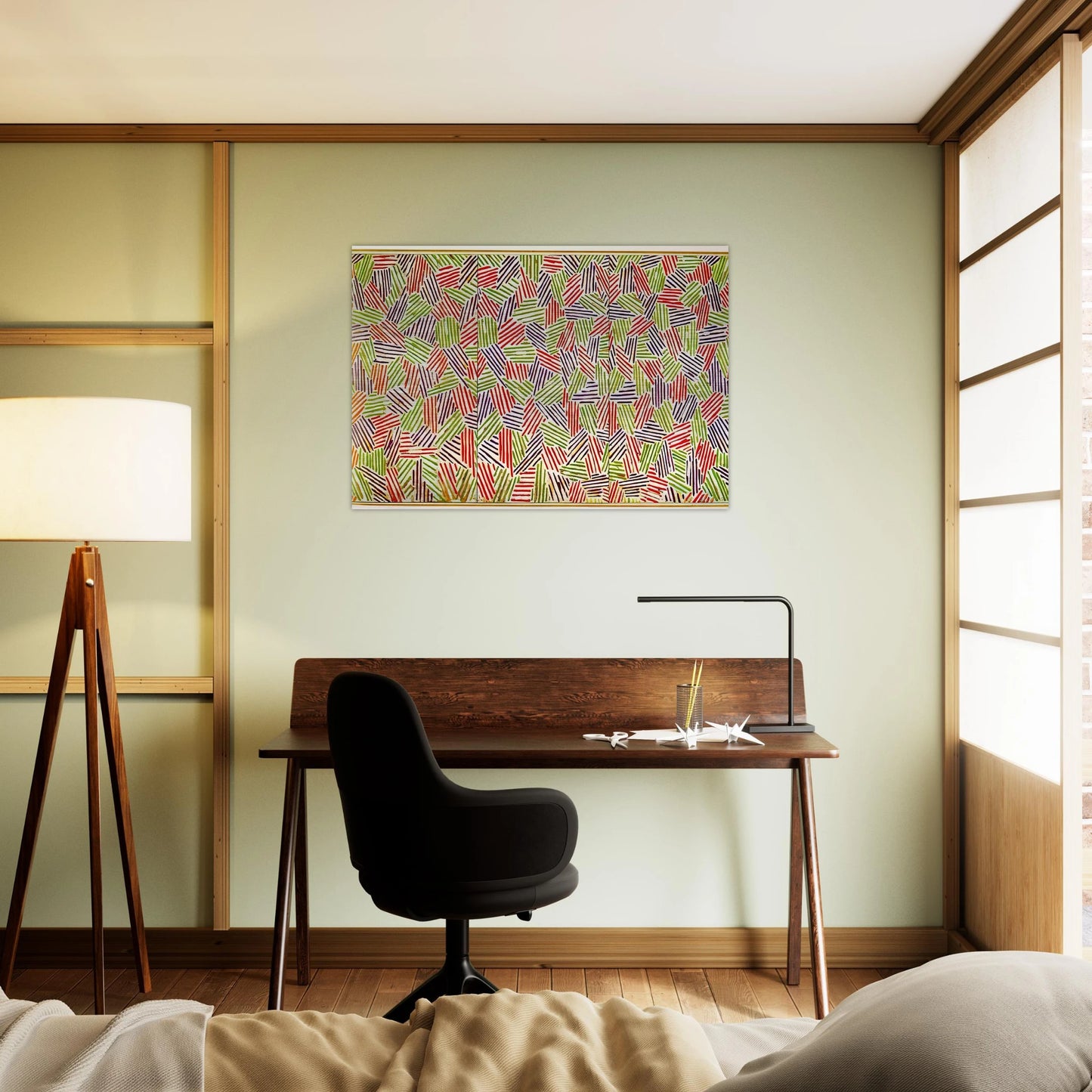 SCENT - Jasper Johns Brushed Aluminum Print - 70x100 cm / 28x40 inches | Jasper Johns Aluminum Print | Jasper Johns Prints