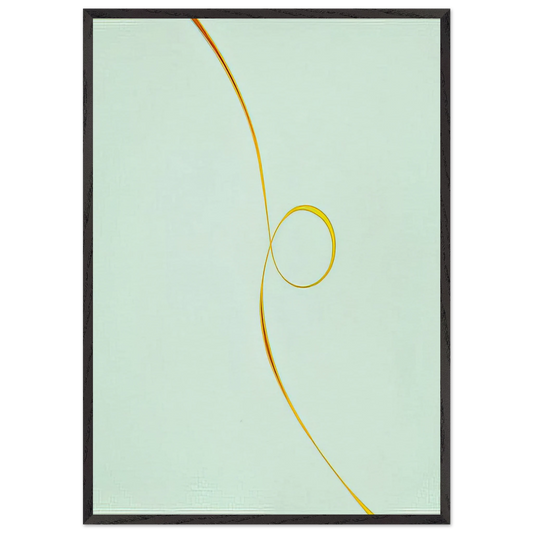 Untitled February - 1970 - Lorser Feitelson 70x100 cm / 28x40 inches Framed Art Print – Black Wooden Frame