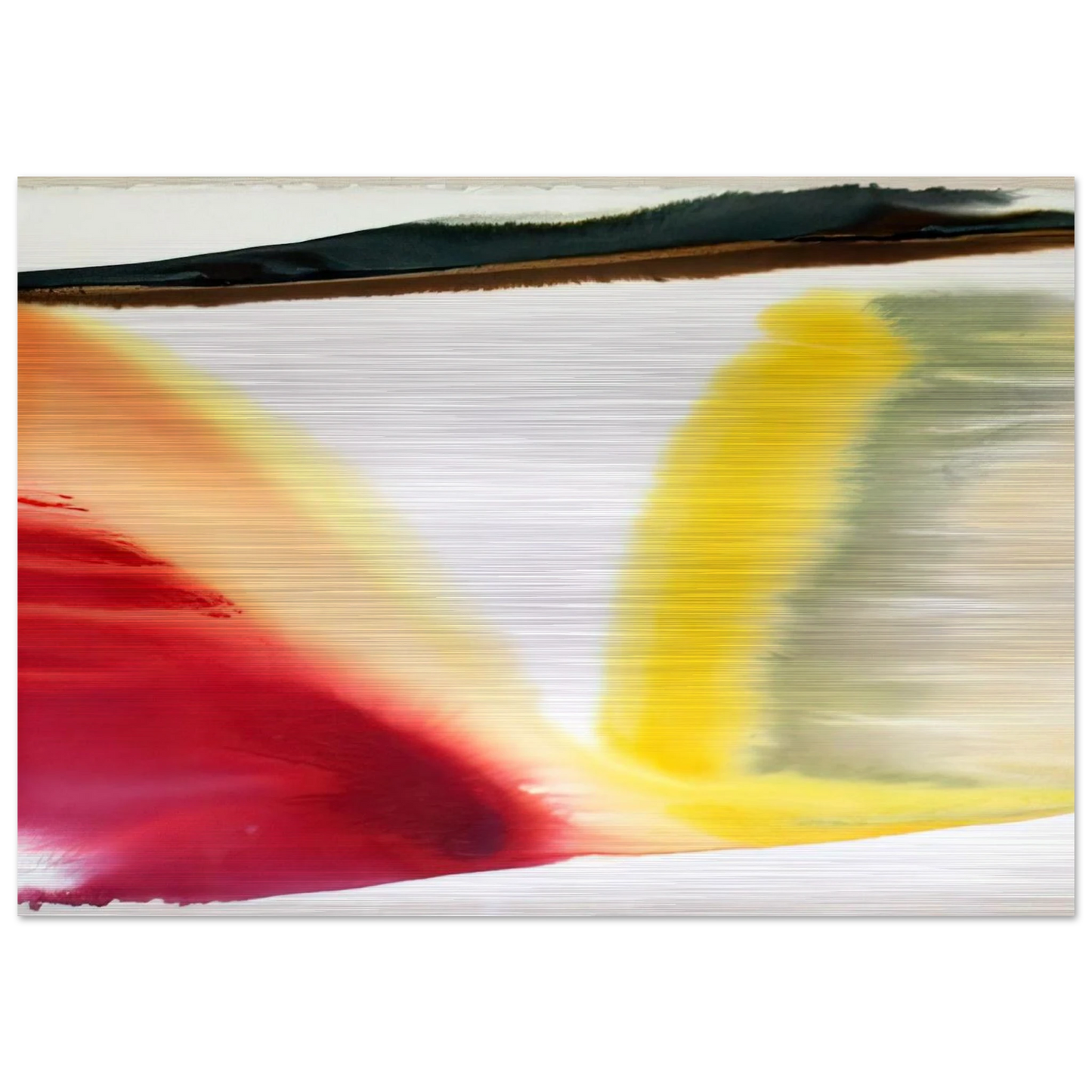 Phenomena Pointed East - Abstract Expressionism, Color Field Painting - Paul Jenkins Brushed Aluminum Print - 70x100 cm / 28x40 inches | Paul Jenkins Aluminum Print | Paul Jenkins Prints
