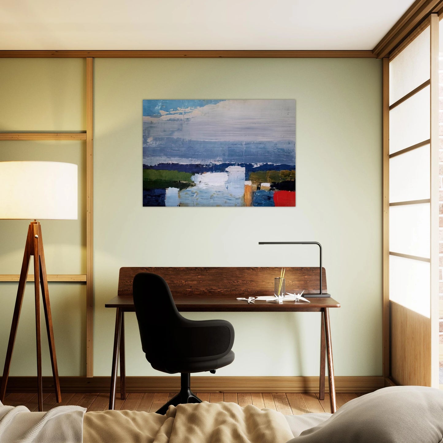 Paysage du midi - Art Informel - Nicolas de Stael Brushed Aluminum Print - 70x100 cm / 28x40 inches | Nicolas de Stael Aluminum Print | Nicolas de Stael Prints