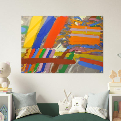 Woolhara - 1986 - Albert Irvin Acrylic Print - 70x100 cm / 28x40″ inches | Albert Irvin Wall Art | Albert Irvin Prints