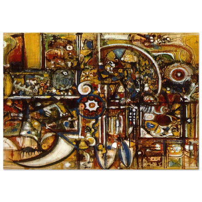 Opaque Harmony - Richard Pousette-Dart Brushed Aluminum Print - 70x100 cm / 28x40 inches | Richard Pousette-Dart Aluminum Print | Richard Pousette-Dart Prints