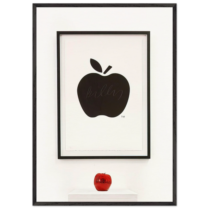 Untitled Diptych - 2011 - Billy Apple 70x100 cm / 28x40 inches Framed Art Print – Black Wooden Frame