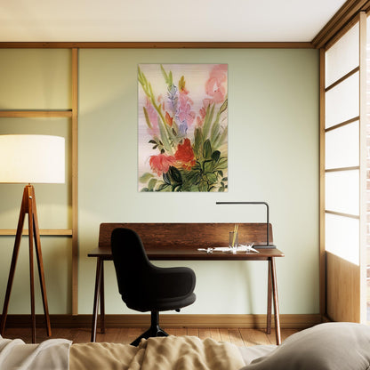 GLADIOLI 1942 - Raoul Dufy Brushed Aluminum Print - 70x100 cm / 28x40 inches | Raoul Dufy Aluminum Print | Raoul Dufy Prints