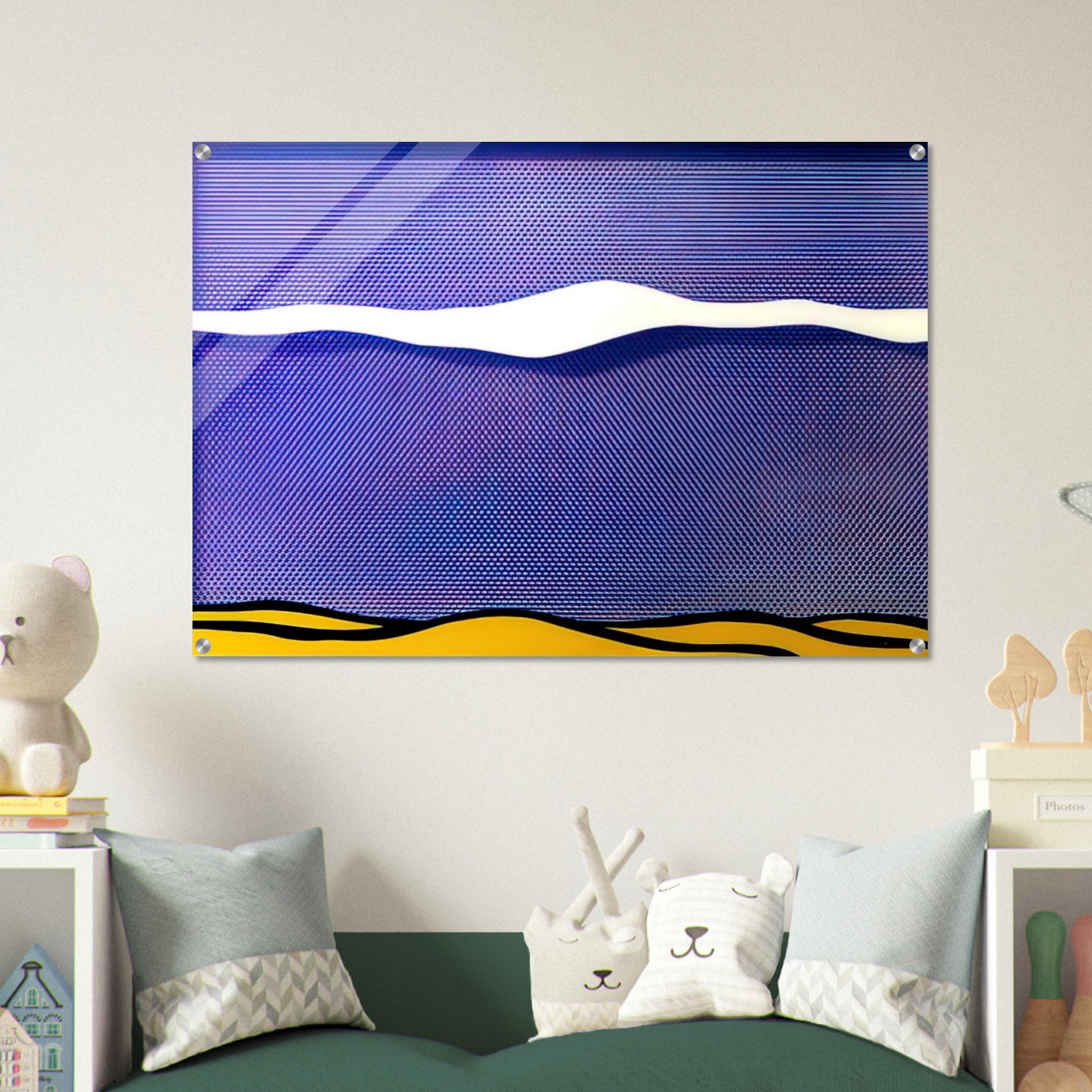 ARCTIC LANDSCAPE 1964 - Roy Lichtenstein Acrylic Print - 70x100 cm / 28x40″ inches