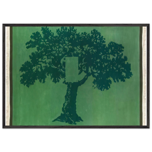 Albero Per Terra - 1984 - Mario Schifano 70x100 cm / 28x40 inches Framed Art Print – Black Wooden Frame