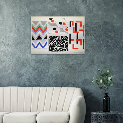 HER PAINTINGS HER OBJECTS - Sonia Delaunay Brushed Aluminum Print - 70x100 cm / 28x40 inches | Sonia Delaunay Aluminum Print | Sonia Delaunay Prints