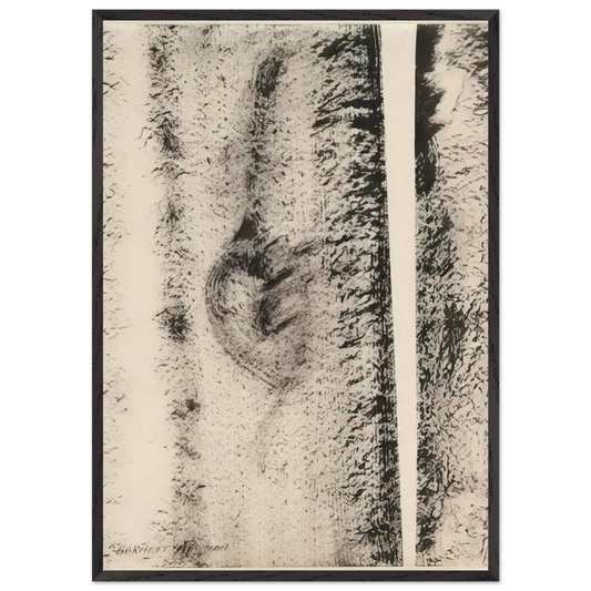 Untitled N3 - Barnett Newman 70x100 cm / 28x40 inches Framed Art Print – Black Wooden Frame