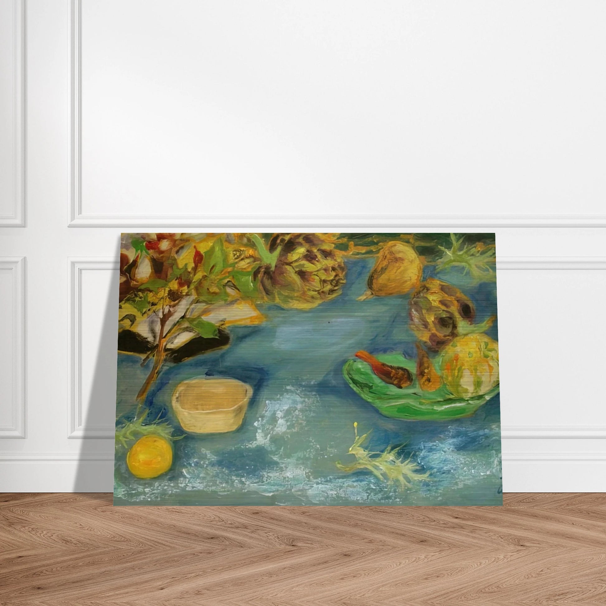 Still life with artichokes - 1956 - Le Pho Brushed Aluminum Print - 70x100 cm / 28x40 inches | Le Pho Aluminum Print | Le Pho Prints
