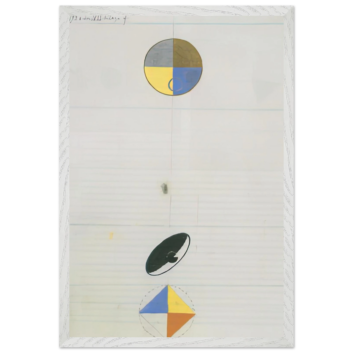 Hilma af Klint - SERIES NO VII NO 3F 1920 Wall art - A2 (42 x 59.4  cm) - Premium Wooden Framed Poster With Fine Art Paper - Wood frame