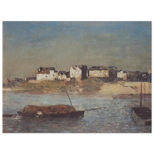 Odilon Redon - BRETON HARBOUR  75x100 cm / 30x40inches Fine Art Poster