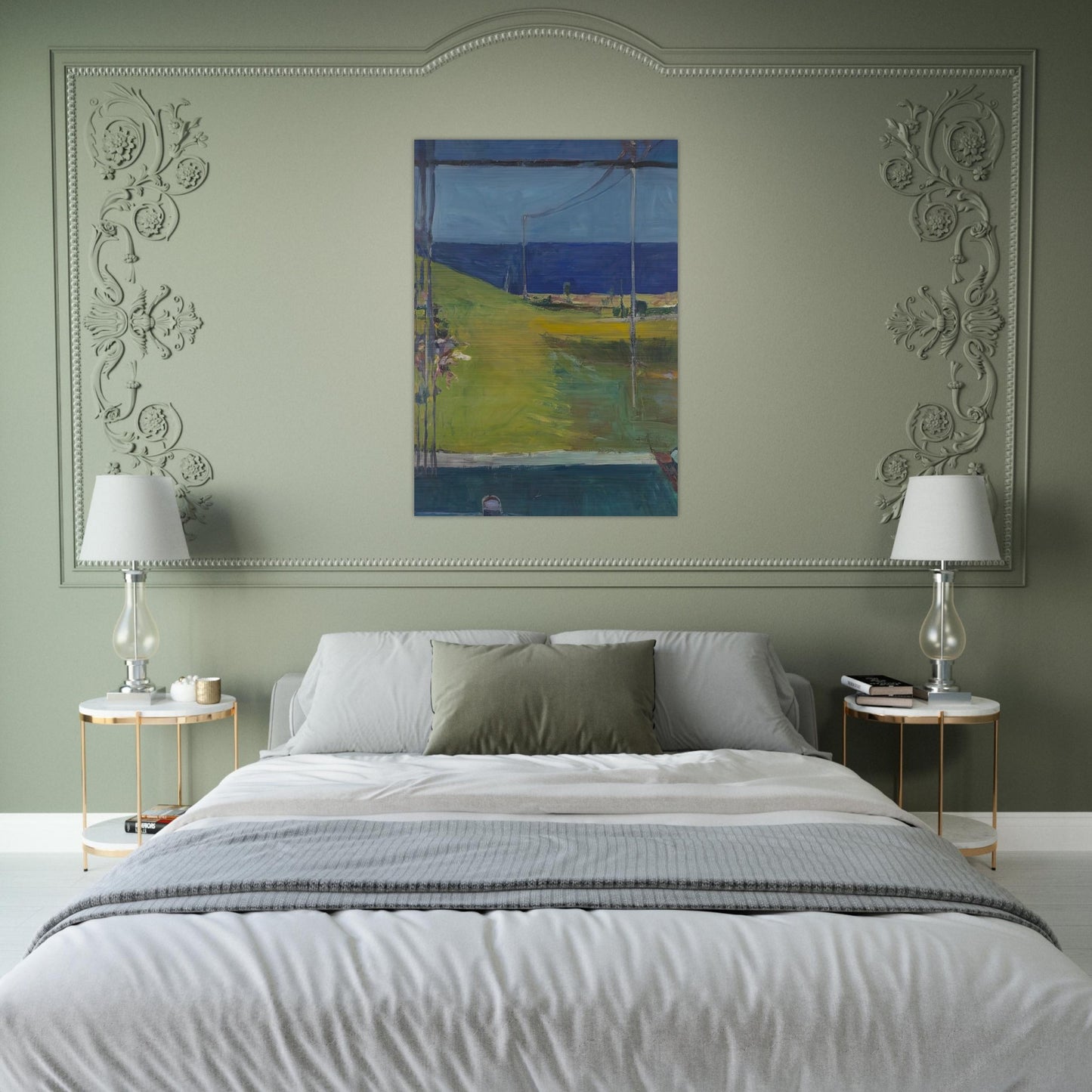Ocean from a Window - Richard Diebenkorn Brushed Aluminum Print - 70x100 cm / 28x40 inches | Richard Diebenkorn Aluminum Print | Richard Diebenkorn Prints