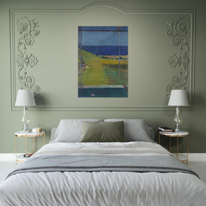 Ocean from a Window - Richard Diebenkorn Brushed Aluminum Print - 70x100 cm / 28x40 inches | Richard Diebenkorn Aluminum Print | Richard Diebenkorn Prints