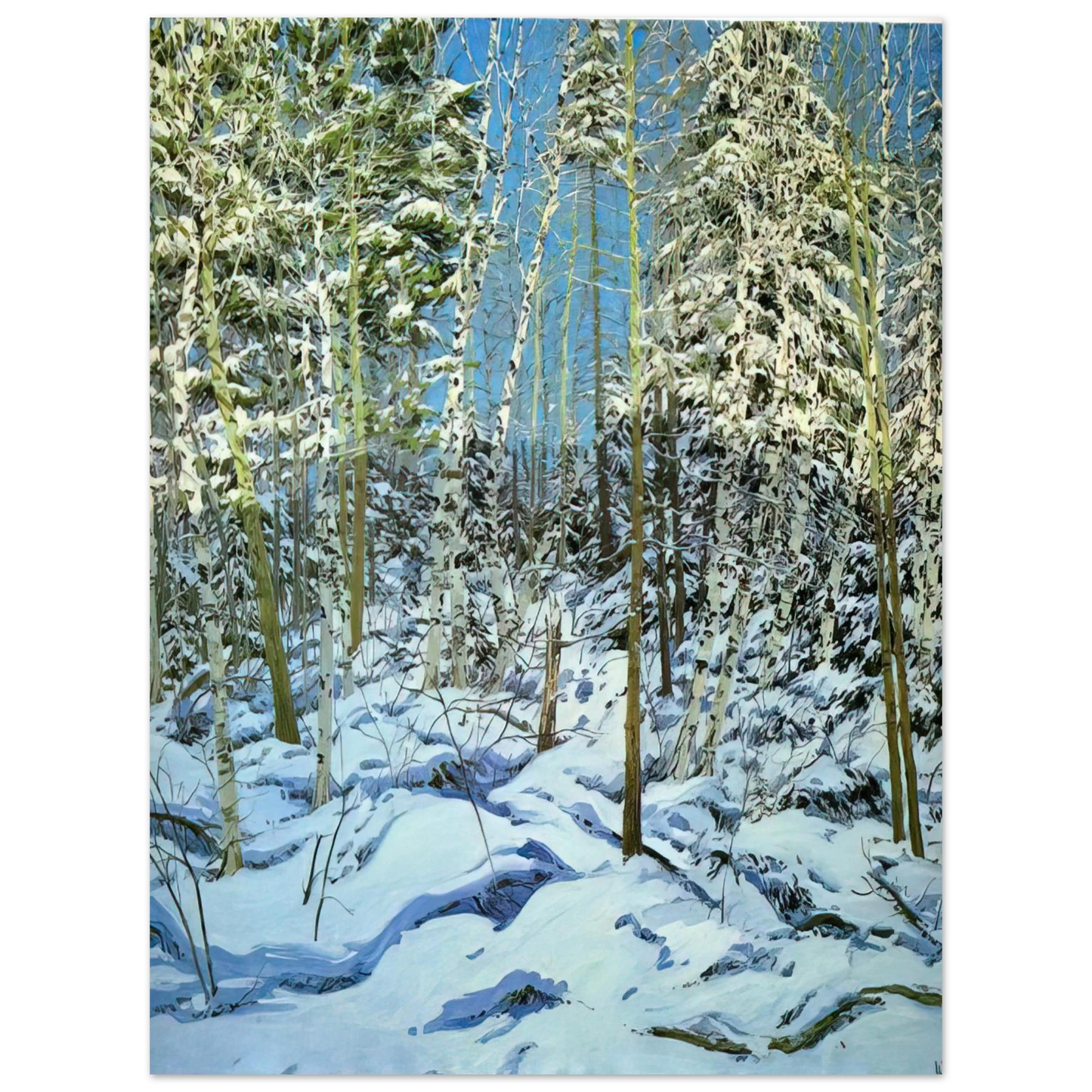 Neil Welliver - Shadow - Contemporary Realism  75x100 cm / 30x40inches Fine Art Poster