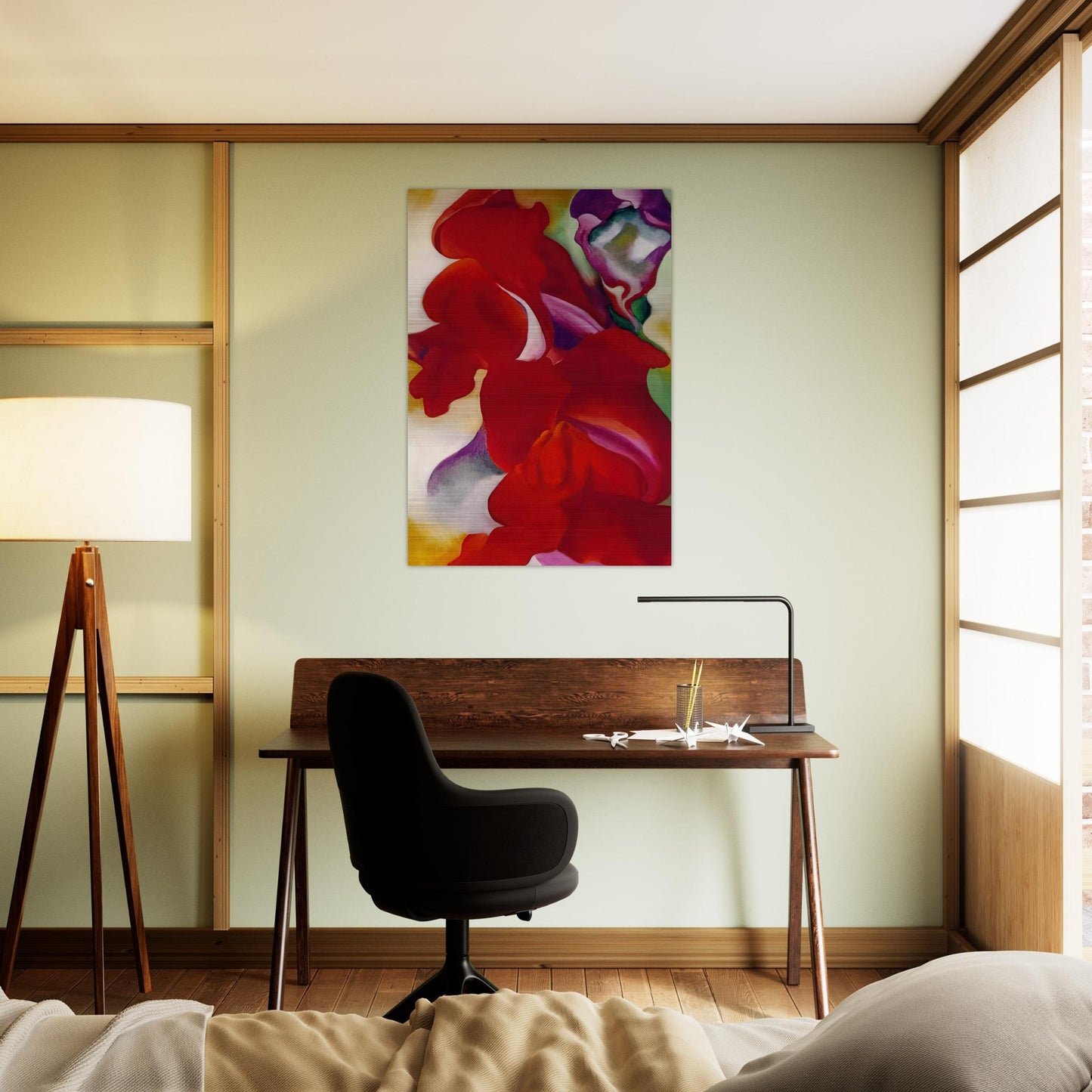 Red Snapdragons - Georgia O'Keeffe Brushed Aluminum Print - 70x100 cm / 28x40 inches | Georgia O'Keeffe Aluminum Print | Georgia O'Keeffe Prints