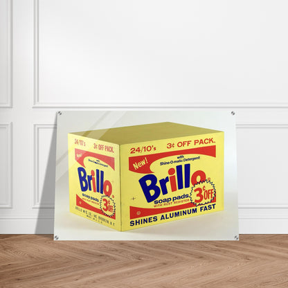 Brillo Box  3c Off  - Andy Warhol Acrylic Print - 70x100 cm / 28x40″ inches