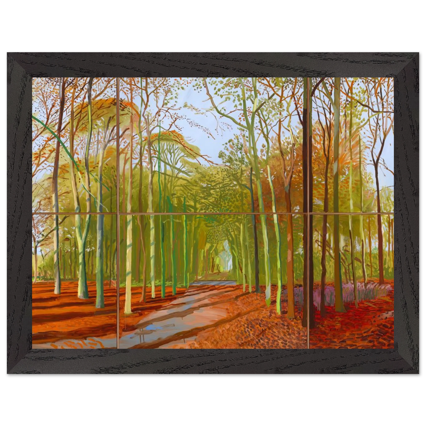 David Hockney - Woldgate Woods, 21, 23 & 29 November 2006 - 40x50 cm / 16x20 inches - Fine Art Poster-canvas - -