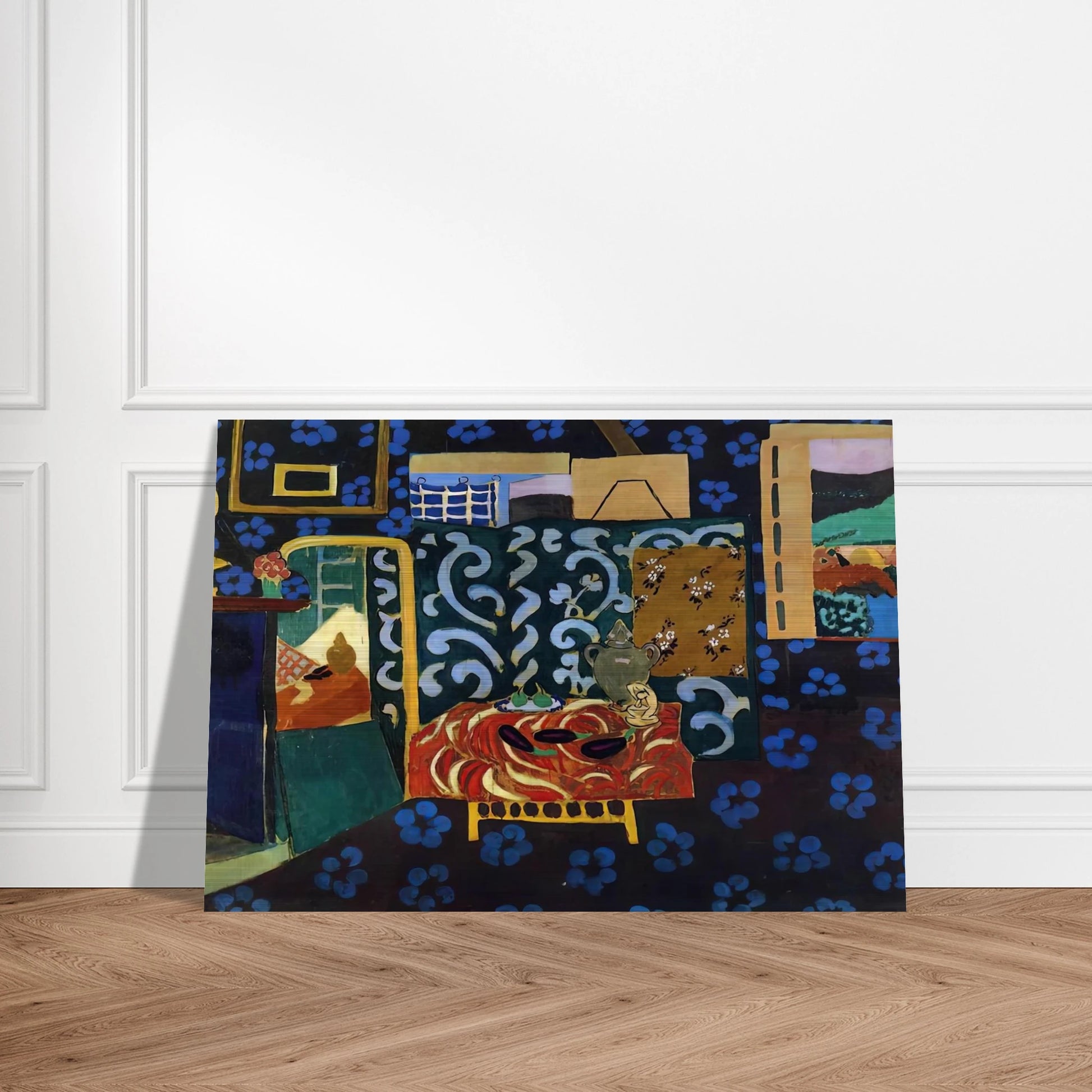STILL LIFE WITH AUBERGINES 1911 - Henri Matisse Brushed Aluminum Print - 70x100 cm / 28x40 inches | Henri Matisse Aluminum Print | Henri Matisse Prints