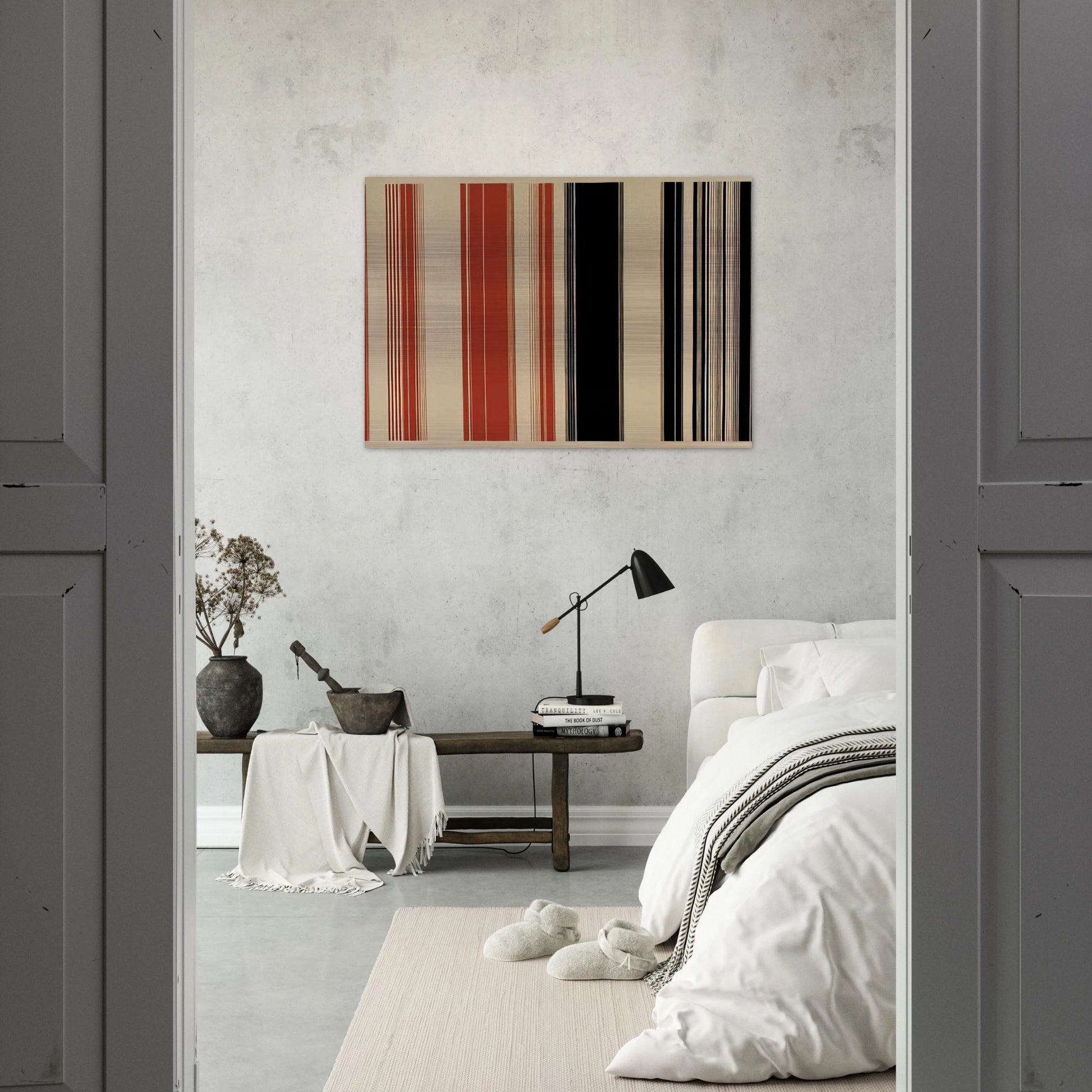 Algeria - 1982 - Gene Davis Brushed Aluminum Print - 70x100 cm / 28x40 inches | Gene Davis Aluminum Print | Gene Davis Prints