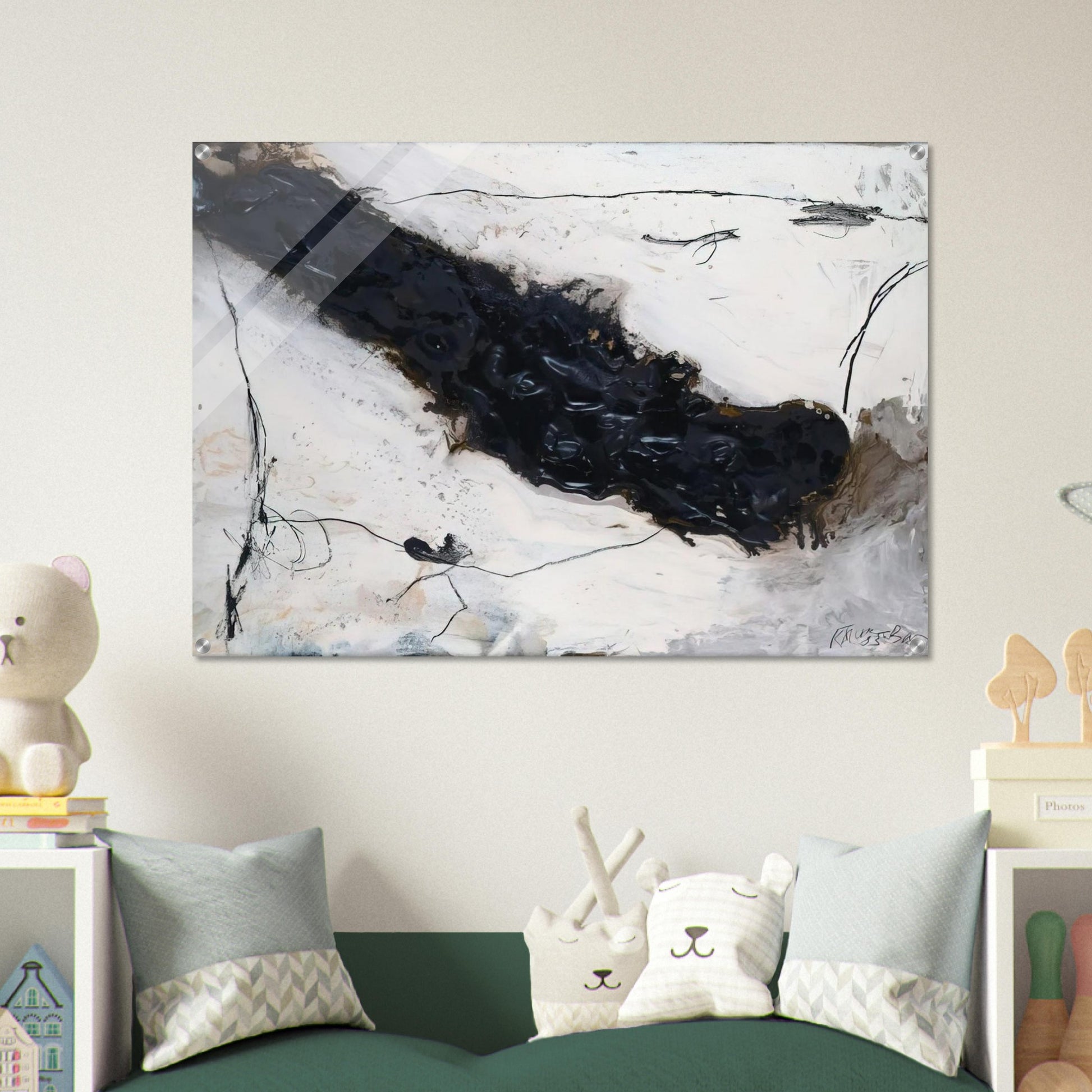 Fluss - 1983 - Emil Schumacher Acrylic Print - 70x100 cm / 28x40″ inches