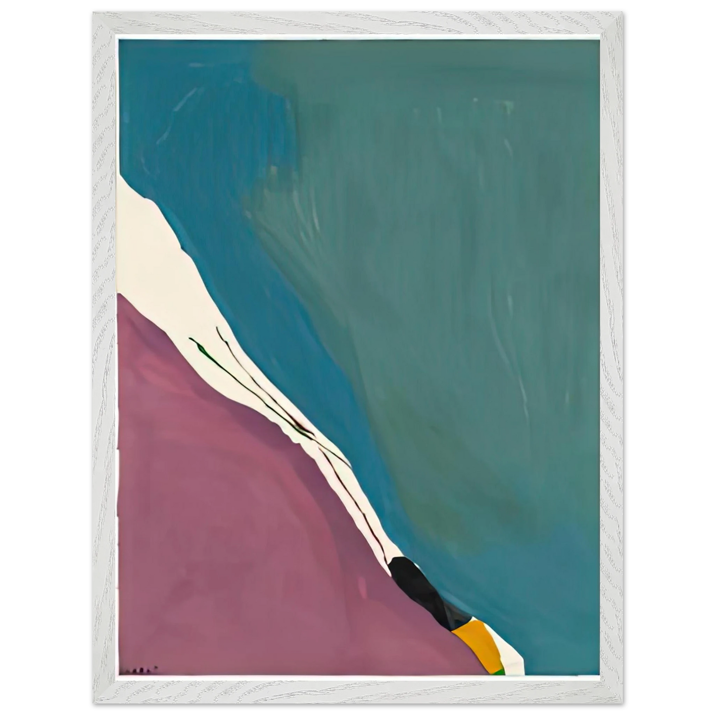 Helen Frankenthaler - Red Travels, 1971- Wall Art - 30x40 cm / 12x16 inches - Premium Wooden Framed Poster With Fine Art Paper-canvas - Wood frame
