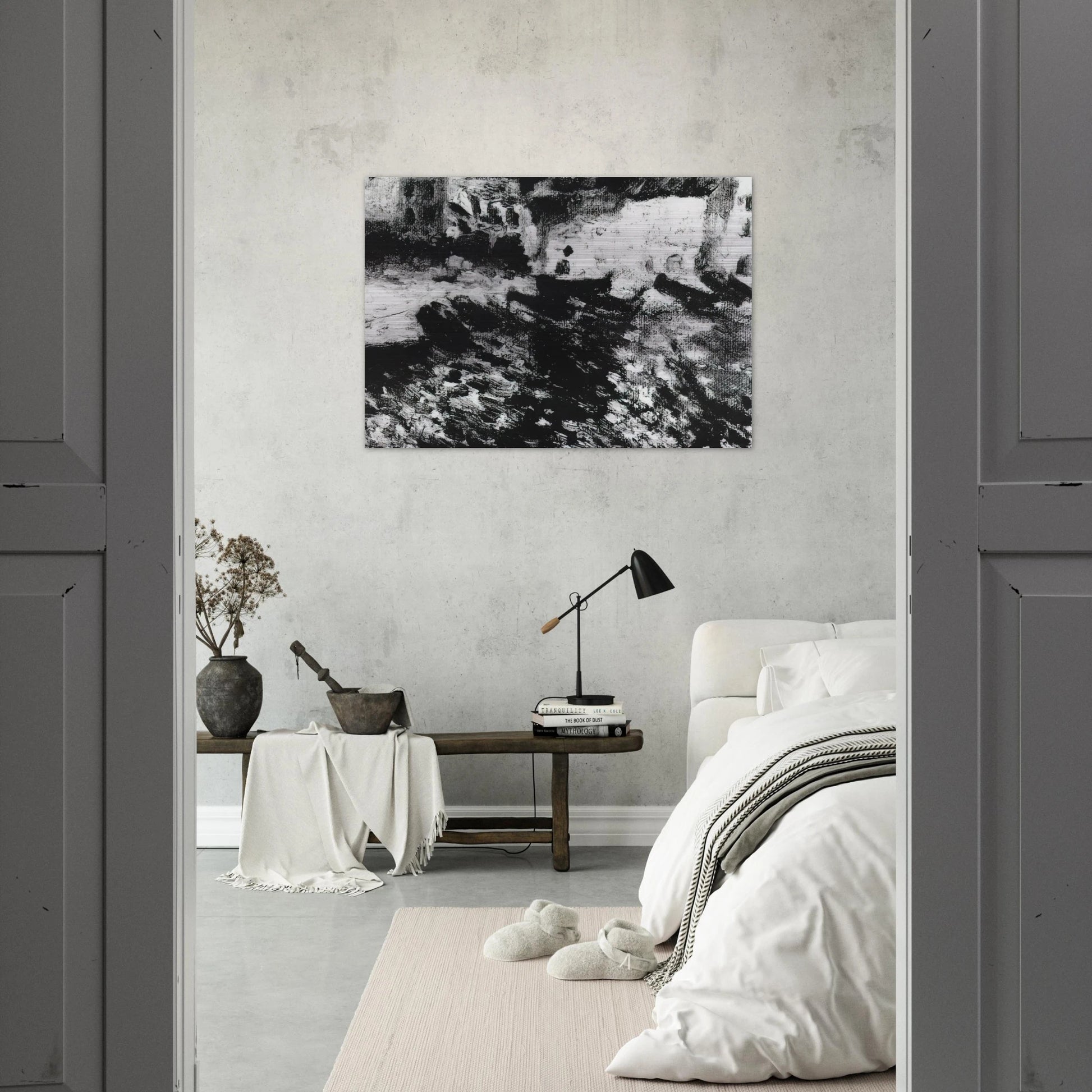 PORT DOGUE CADAQUES - Salvador Dali Brushed Aluminum Print - 70x100 cm / 28x40 inches | Salvador Dali Aluminum Print | Salvador Dali Prints