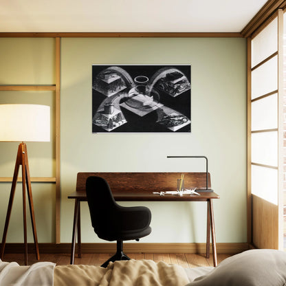 SYNTHESIS - MC Escher Brushed Aluminum Print - 70x100 cm / 28x40 inches | MC Escher Aluminum Print | MC Escher Prints