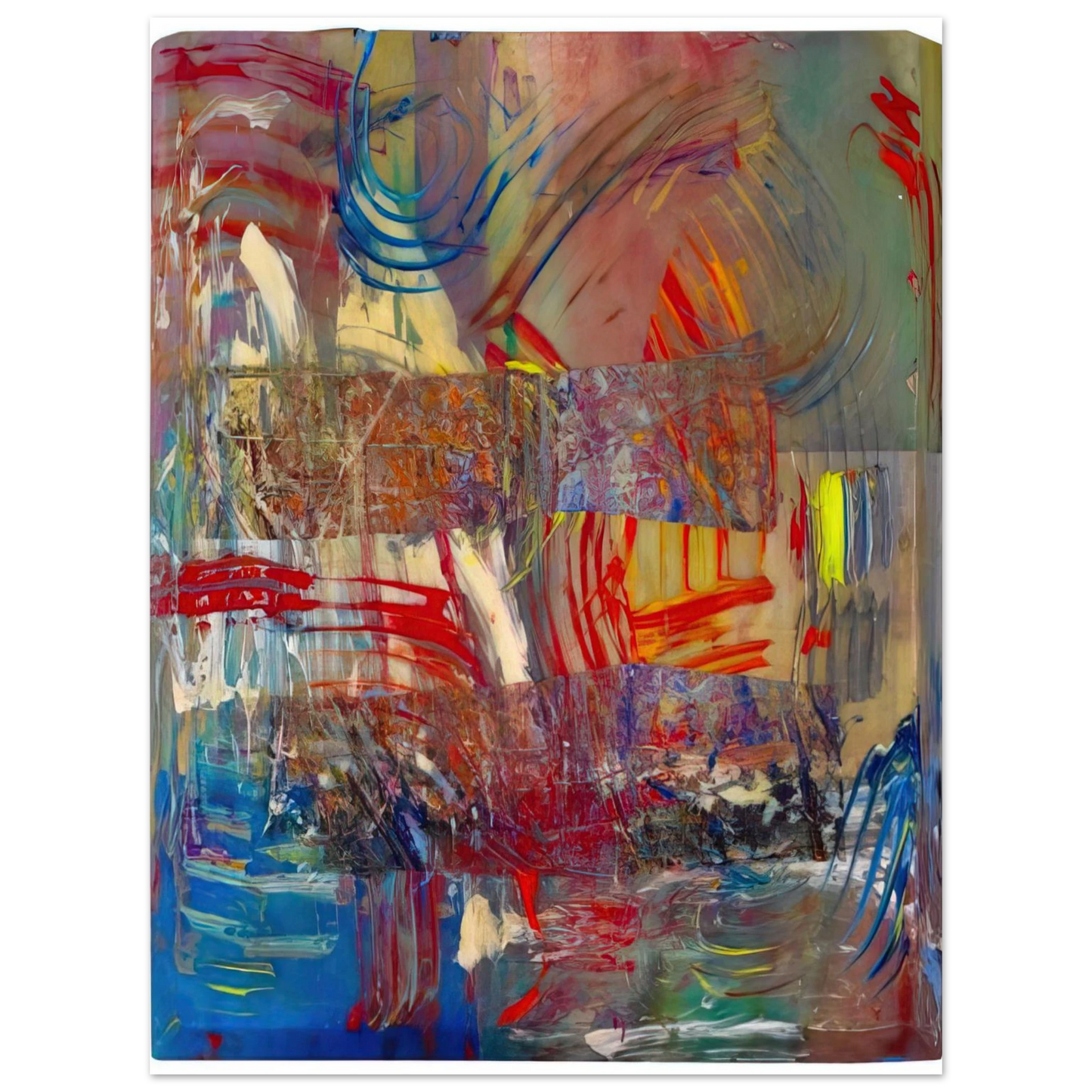 Sam Gilliam - Horses Upside Down  75x100 cm / 30x40inches Fine Art Poster