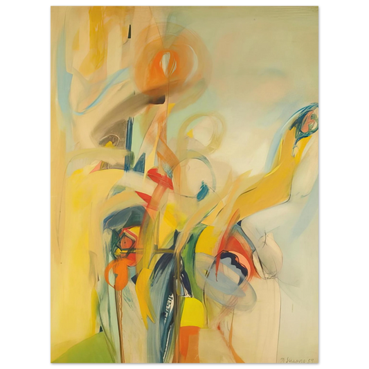 Miriam Schapiro - Down to Earth - 1959  75x100 cm / 30x40inches Fine Art Poster