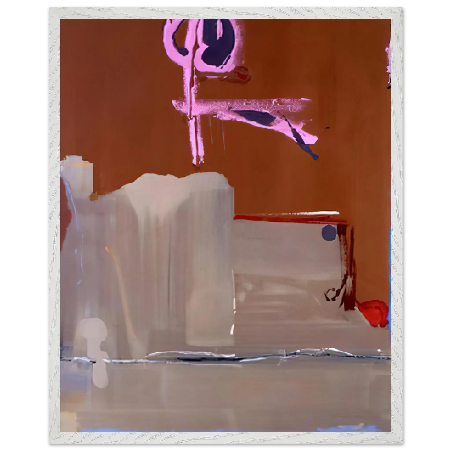 Helen Frankenthaler - Captain s Watch - 1986 Wall art - 60x80 cm / 24x32 Inches - Premium Wooden Framed Poster With Fine Art Paper - Wood frame