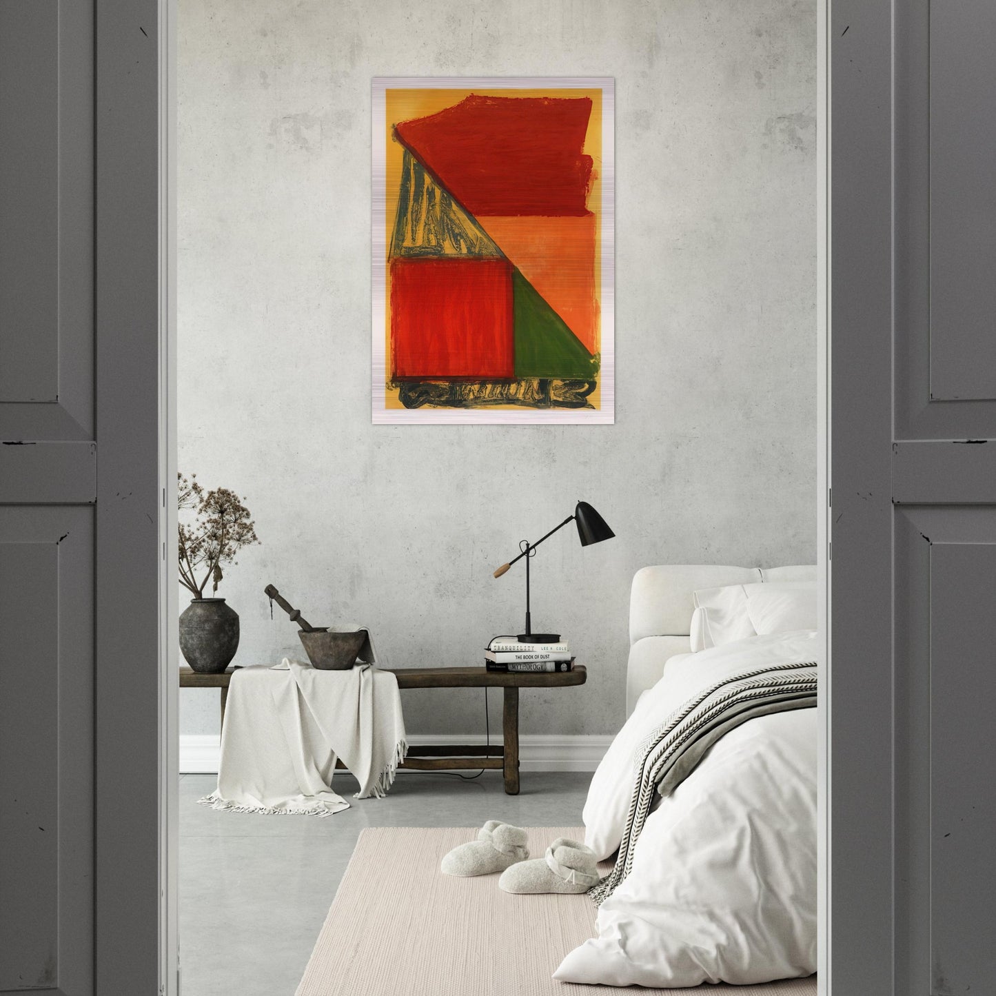 Dido - 1979 - John Hoyland Brushed Aluminum Print - 70x100 cm / 28x40 inches | John Hoyland Aluminum Print | John Hoyland Prints