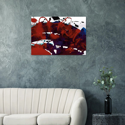 Untitled  SFP94-11  sff 1694  - Sam Francis Brushed Aluminum Print - 70x100 cm / 28x40 inches | Sam Francis Aluminum Print | Sam Francis Prints