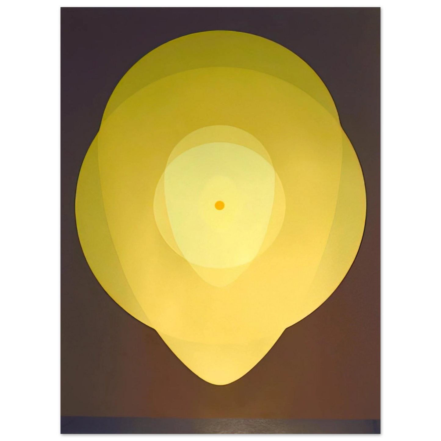 Clarence Holbrook Carter - Yellow Mandala - 1970  75x100 cm / 30x40inches Fine Art Poster