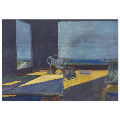 Interior with View of the Ocean - Richard Diebenkorn Brushed Aluminum Print - 70x100 cm / 28x40 inches | Richard Diebenkorn Aluminum Print | Richard Diebenkorn Prints