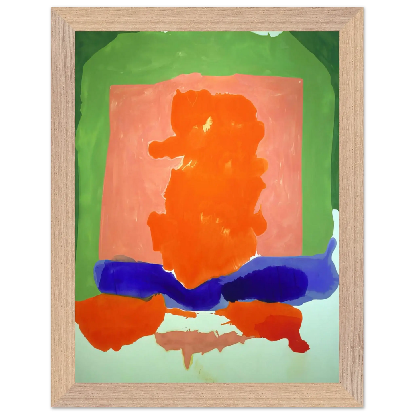 Helen Frankenthaler - Small s Paradise - 1964 Wall art - A2 (42 x 59.4  cm) - Premium Wooden Framed Poster With Fine Art Paper - Black frame