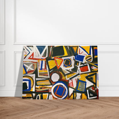 Taxi Cab II - Al Held Brushed Aluminum Print - 70x100 cm / 28x40 inches | Al Held Aluminum Print | Al Held Prints