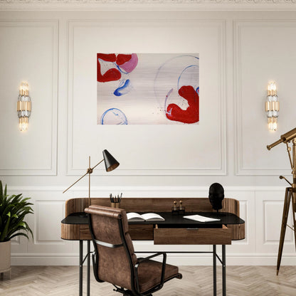 Untitled  SF 61-012  - Sam Francis Brushed Aluminum Print - 70x100 cm / 28x40 inches | Sam Francis Aluminum Print | Sam Francis Prints