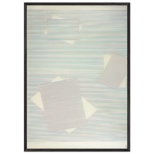 Graphics - 1957 - Lygia Pape 70x100 cm / 28x40 inches Framed Art Print – Black Wooden Frame