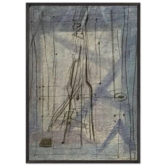 Diario - 1954 - Bice Lazzari 70x100 cm / 28x40 inches Framed Art Print – Black Wooden Frame