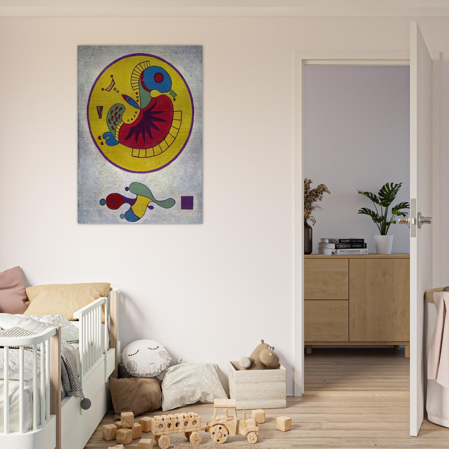 UNTITLED 1 - Wassily Kandinsky Brushed Aluminum Print - 70x100 cm / 28x40 inches | Wassily Kandinsky Aluminum Print | Wassily Kandinsky Prints