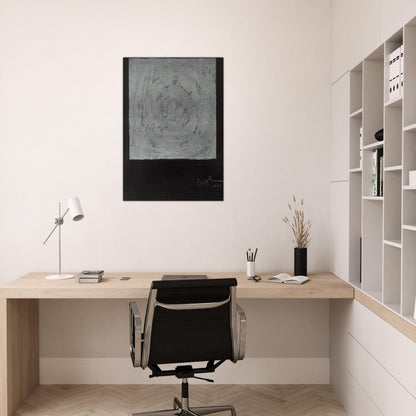 WHITE TARGET 1969 - Jasper Johns Brushed Aluminum Print - 70x100 cm / 28x40 inches | Jasper Johns Aluminum Print | Jasper Johns Prints