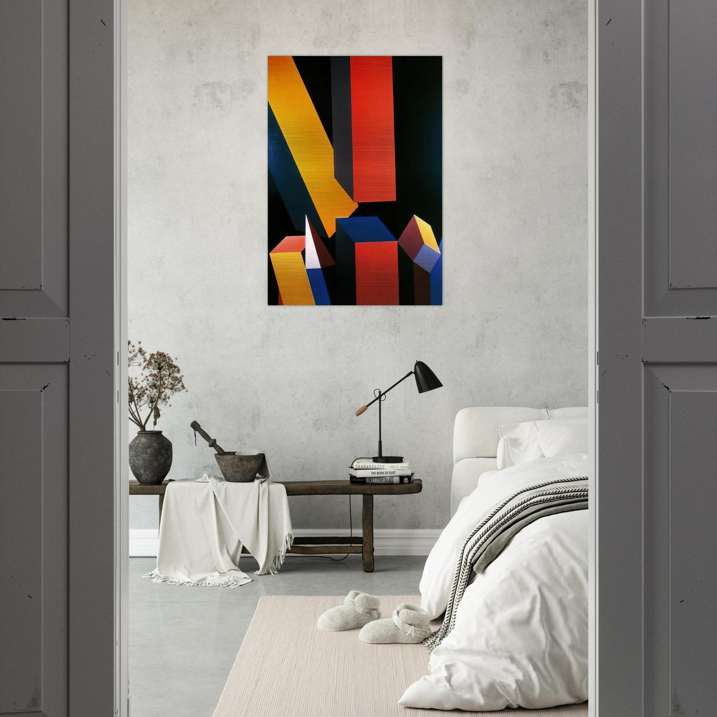 Byzantium - Hard Edge Painting - Miriam Schapiro Brushed Aluminum Print - 70x100 cm / 28x40 inches | Miriam Schapiro Aluminum Print | Miriam Schapiro Prints