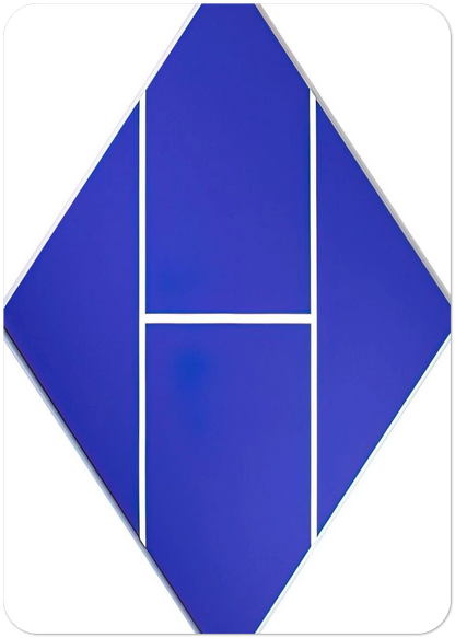 Cobalt - 1982 By Carmen Herrera Pack of 10 Post Cards | Carmen Herrera Post Cards | A6 (10.5 x 14.8 cm) - 4.1 x 5.8 inches
