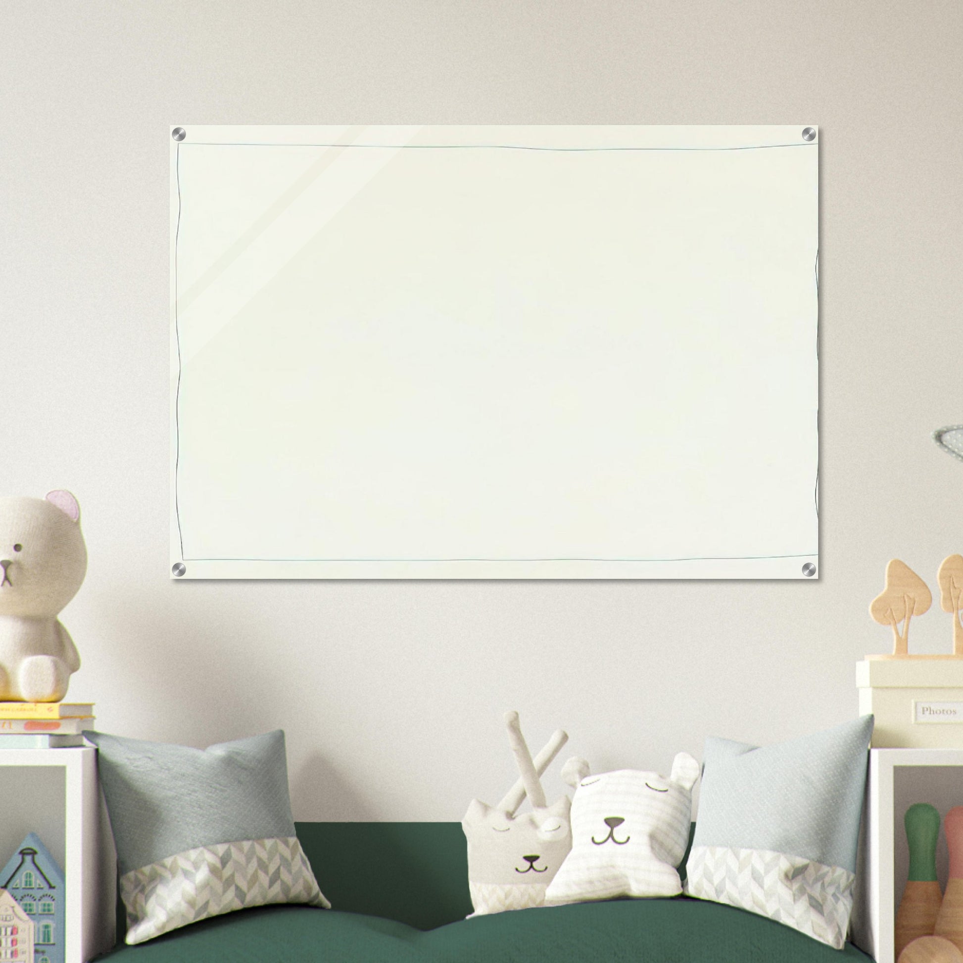 Bent Line Drawing - Minimalism - Robert Ryman Acrylic Print - 70x100 cm / 28x40″ inches