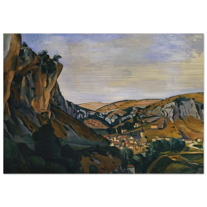 VALLEY OF THE LOT AT VERS 1912 - Andre Derain Brushed Aluminum Print - 70x100 cm / 28x40 inches | Andre Derain Aluminum Print | Andre Derain Prints