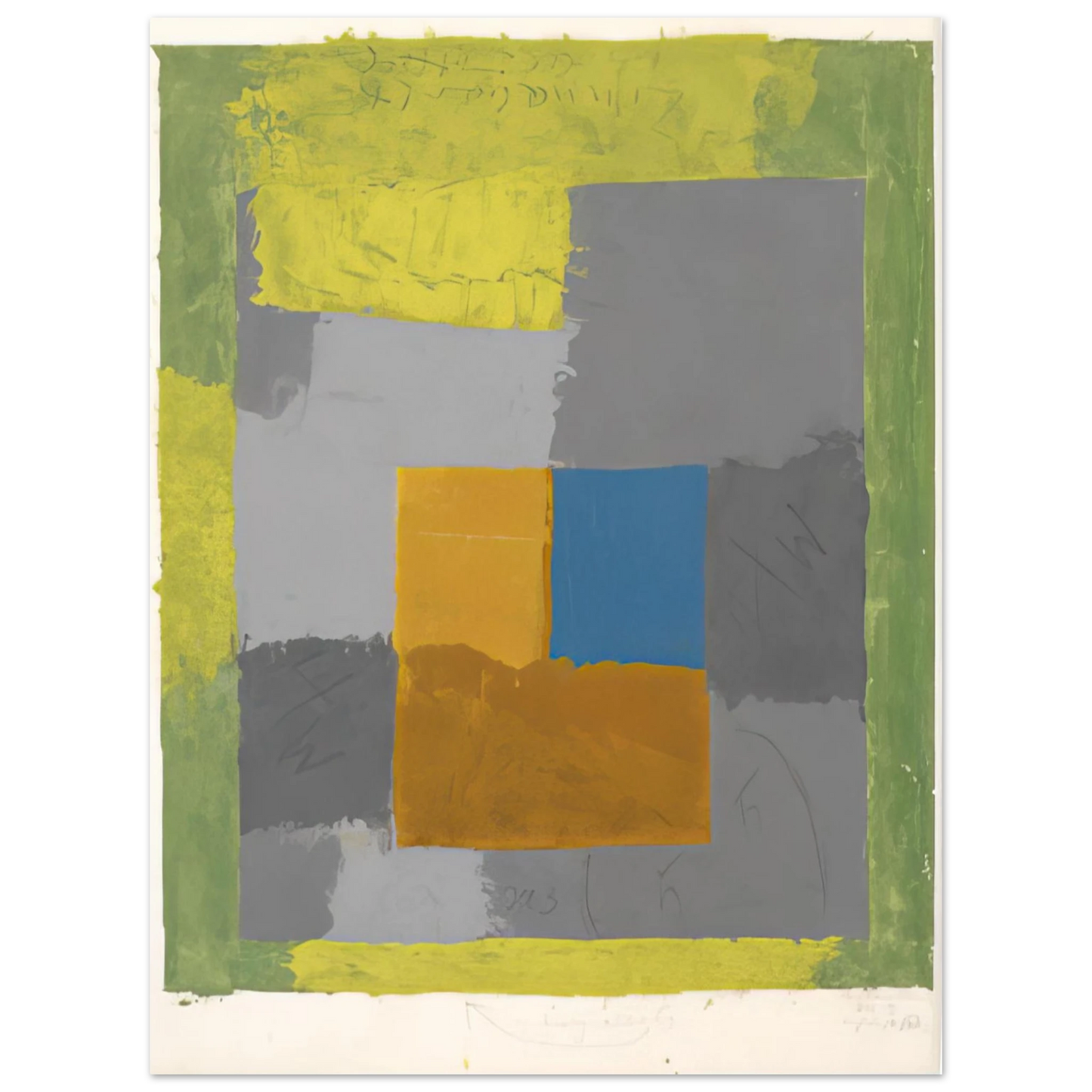 Josef Albers - STUDY FOR HOMAGE TO THE SQUARE 2  75x100 cm / 30x40inches Fine Art Poster