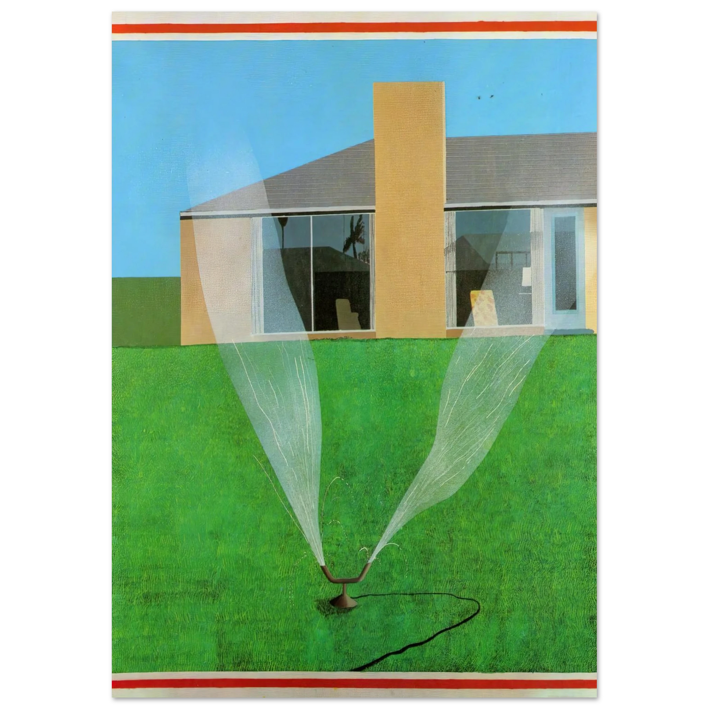 David Hockney - David Hockney Wall art - 70x100 cm / 28x40 inches - Premium Wooden Framed Poster With Fine Art Paper-canvas - Wood frame