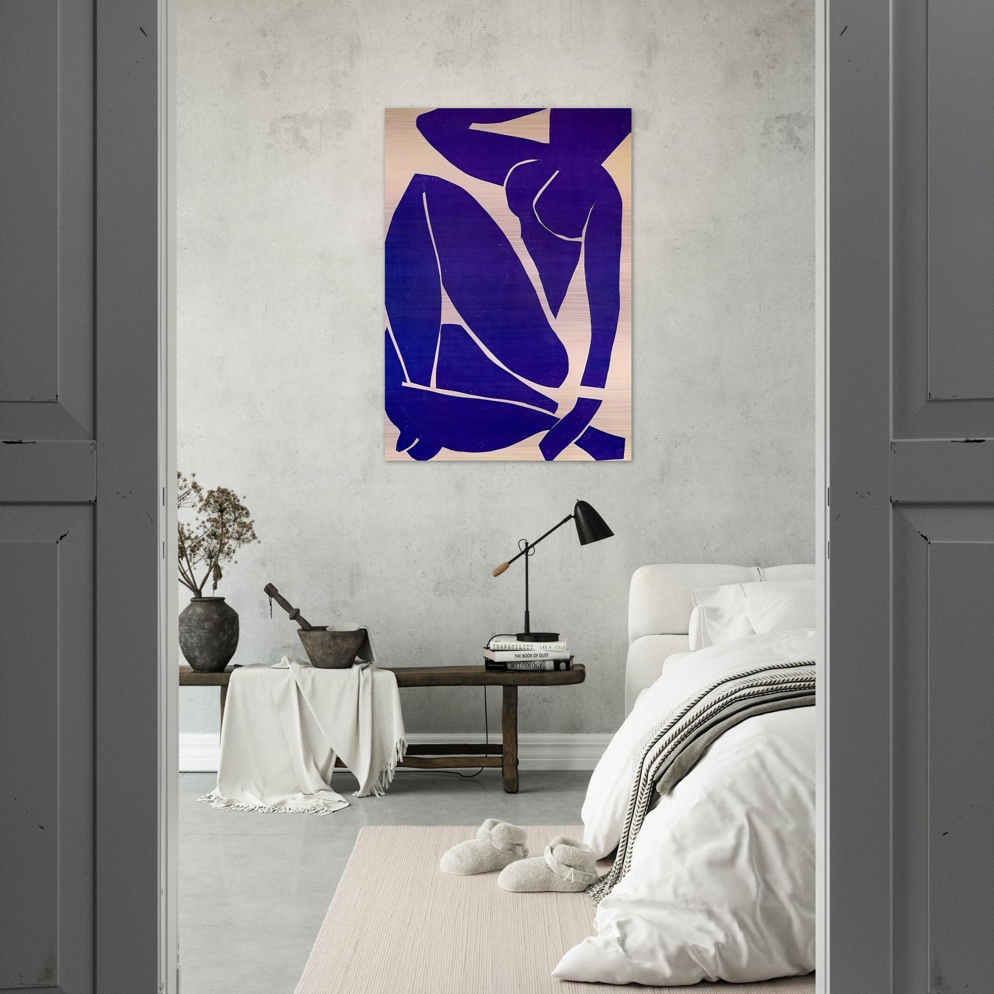 BLUE NUDE III 1952 - Henri Matisse Brushed Aluminum Print - 70x100 cm / 28x40 inches | Henri Matisse Aluminum Print | Henri Matisse Prints