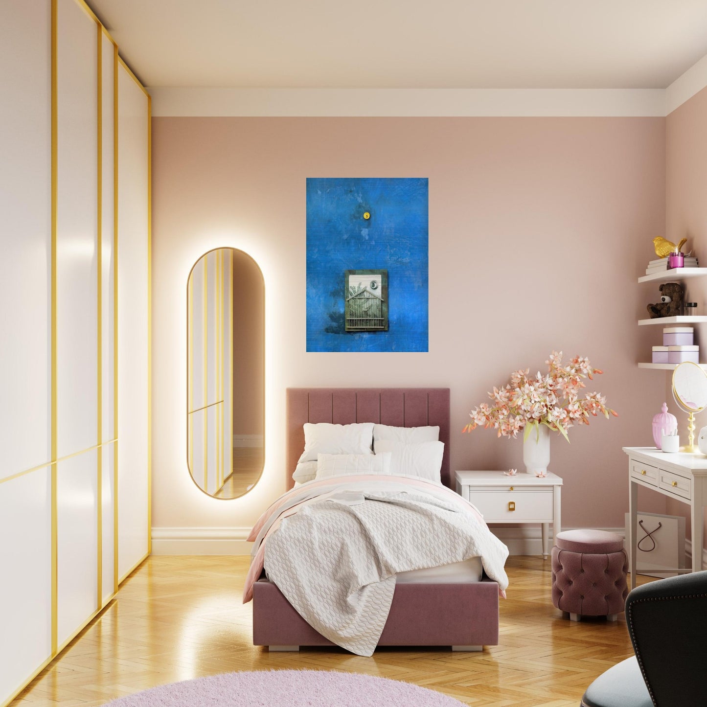 Sanctuary - Max Ernst Brushed Aluminum Print - 70x100 cm / 28x40 inches | Max Ernst Aluminum Print | Max Ernst Prints