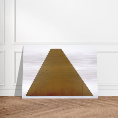PLANE FIGURE III 1992 - Robert Mangold Brushed Aluminum Print - 70x100 cm / 28x40 inches | Robert Mangold Aluminum Print | Robert Mangold Prints